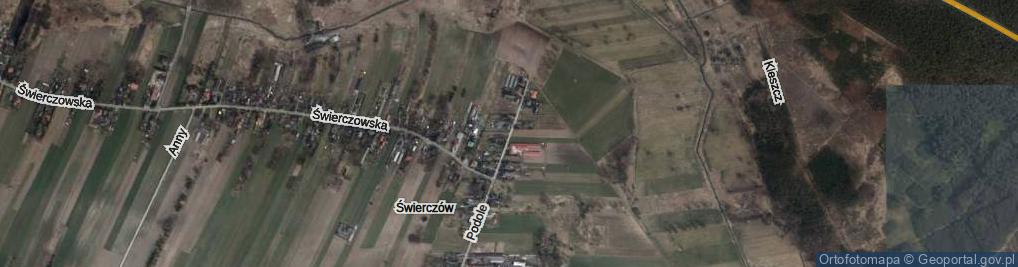 Zdjęcie satelitarne Świerczów ul.